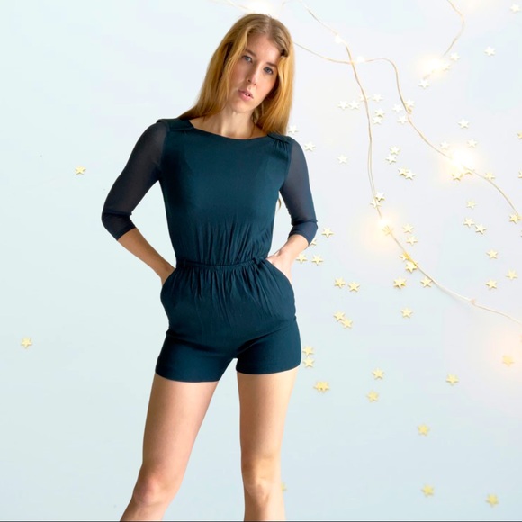 River Island Romper Playsuit In Forest 